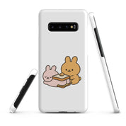 Foto di - Cover Resistente e Sottile Samsung - Compatibile con Ricarica Wireless - Conigli Kawaii-Smartphone-Biiply