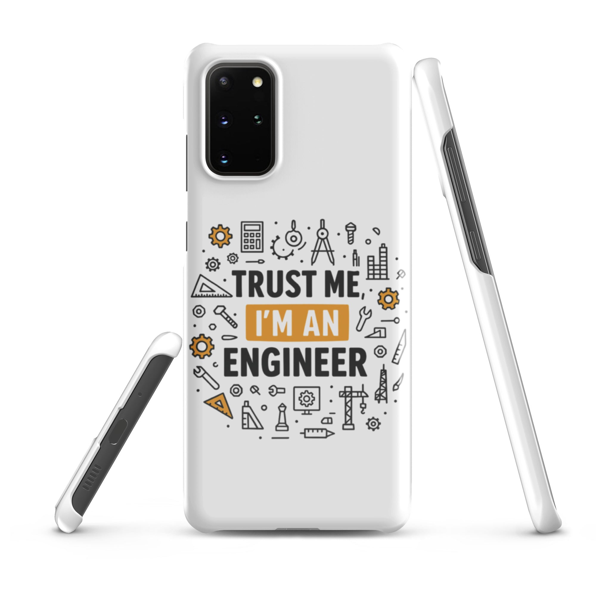 Foto di - Cover Resistente e Sottile Samsung - Compatibile con Ricarica Wireless - Fidati Di me sono un ingegnere-Smartphone-Biiply