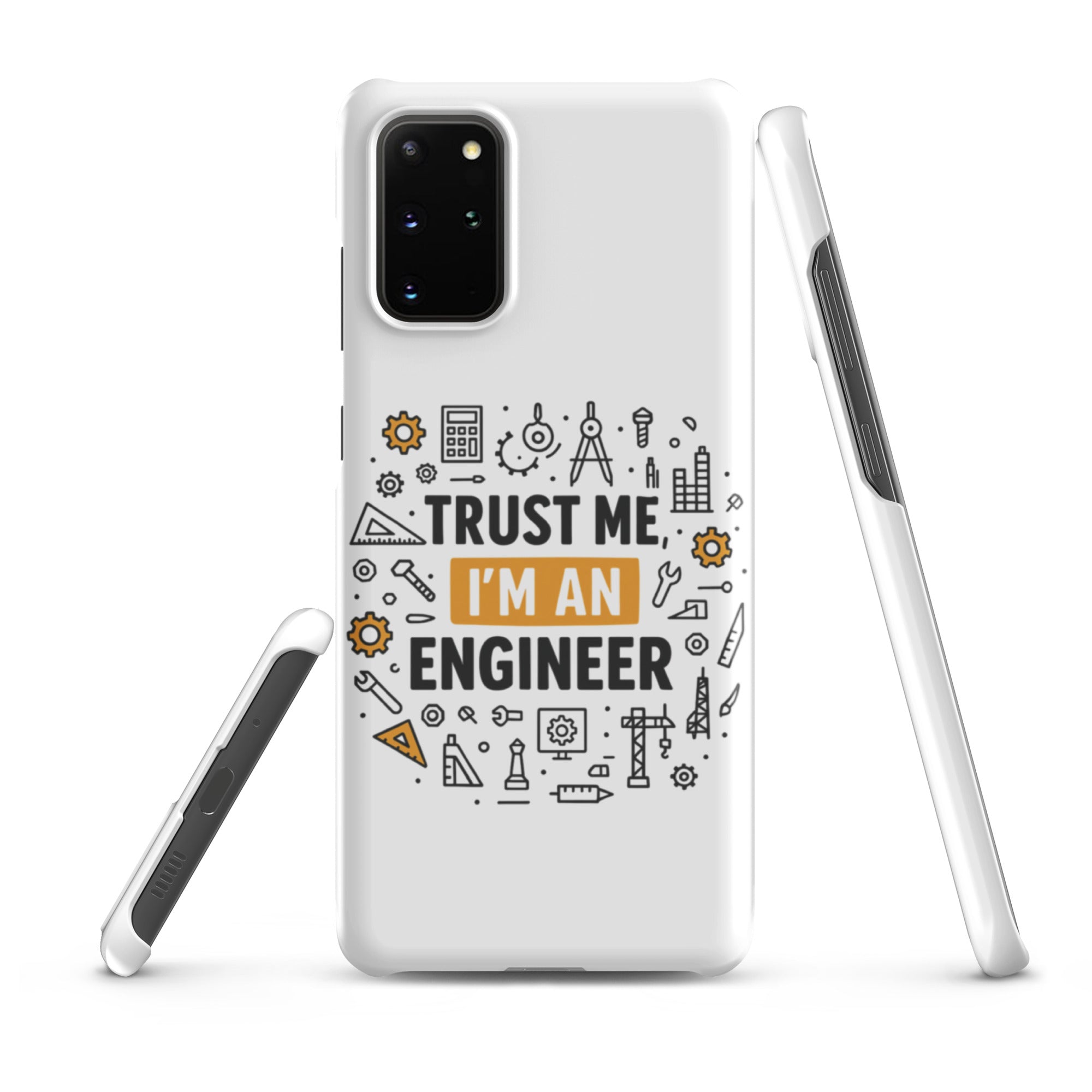 Foto di - Cover Resistente e Sottile Samsung - Compatibile con Ricarica Wireless - Fidati Di me sono un ingegnere-Smartphone-Biiply