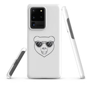 Foto di - Cover Resistente e Sottile Samsung - Compatibile con Ricarica Wireless - Frame Orso Cool-Smartphone-Biiply