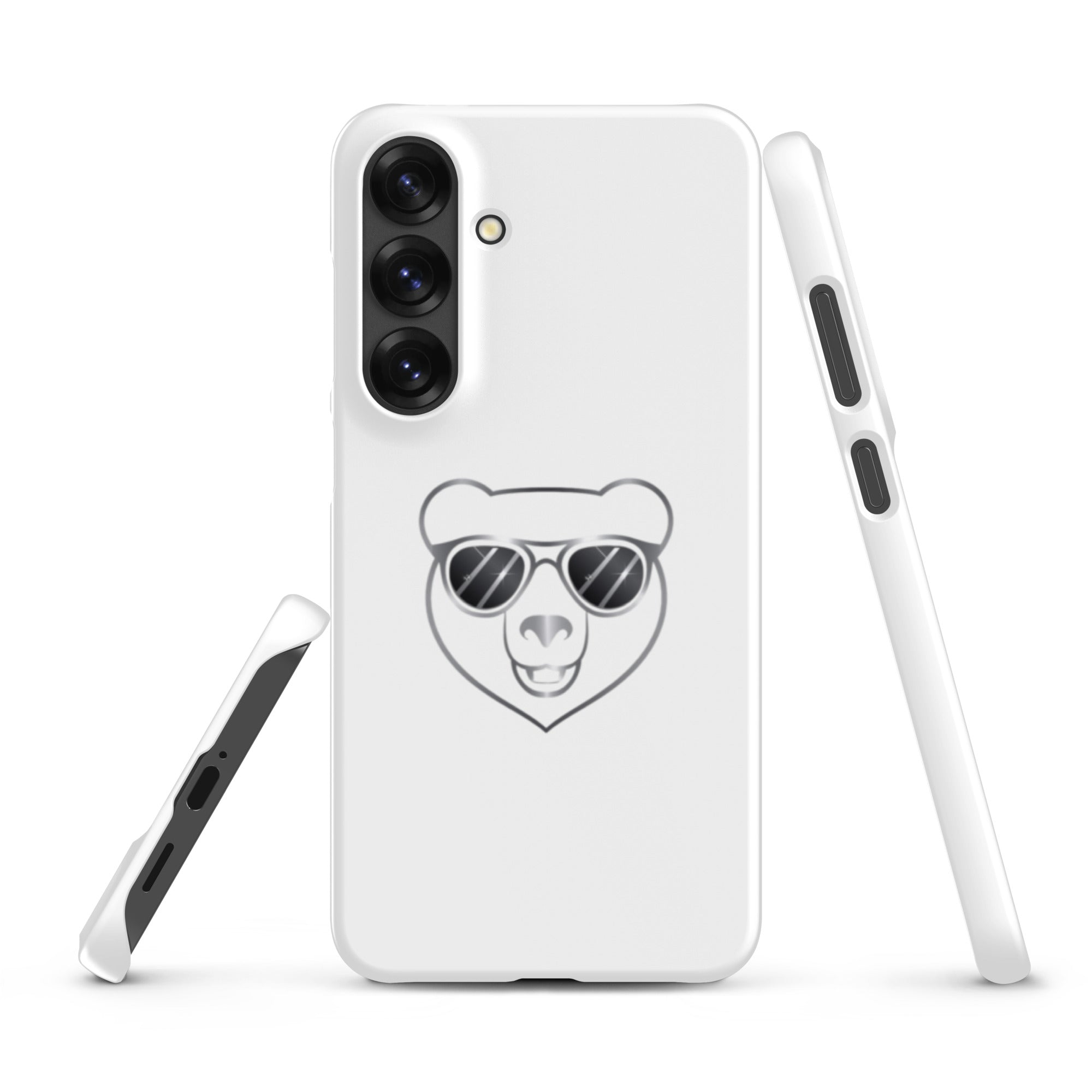 Foto di - Cover Resistente e Sottile Samsung - Compatibile con Ricarica Wireless - Frame Orso Cool-Smartphone-Biiply