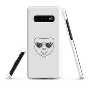 Foto di - Cover Resistente e Sottile Samsung - Compatibile con Ricarica Wireless - Frame Orso Cool-Smartphone-Biiply