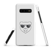 Foto di - Cover Resistente e Sottile Samsung - Compatibile con Ricarica Wireless - Frame Orso Cool-Smartphone-Biiply