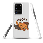 Foto di - Cover Resistente e Sottile Samsung - Compatibile con Ricarica Wireless - Gatto Sto Bene-Biiply