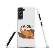 Foto di - Cover Resistente e Sottile Samsung - Compatibile con Ricarica Wireless - Gatto Sto Bene-Biiply