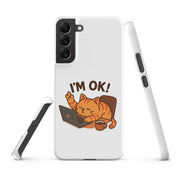 Foto di - Cover Resistente e Sottile Samsung - Compatibile con Ricarica Wireless - Gatto Sto Bene-Biiply