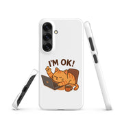 Foto di - Cover Resistente e Sottile Samsung - Compatibile con Ricarica Wireless - Gatto Sto Bene-Biiply