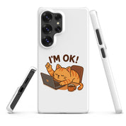 Foto di - Cover Resistente e Sottile Samsung - Compatibile con Ricarica Wireless - Gatto Sto Bene-Biiply