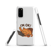 Foto di - Cover Resistente e Sottile Samsung - Compatibile con Ricarica Wireless - Gatto Sto Bene-Biiply