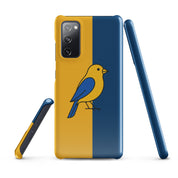 Foto di - Cover Resistente e Sottile Samsung - Compatibile con Ricarica Wireless - Giallo Blu-Smartphone-Biiply