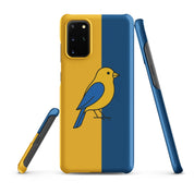 Foto di - Cover Resistente e Sottile Samsung - Compatibile con Ricarica Wireless - Giallo Blu-Smartphone-Biiply