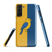 Foto di - Cover Resistente e Sottile Samsung - Compatibile con Ricarica Wireless - Giallo Blu-Smartphone-Biiply