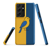 Foto di - Cover Resistente e Sottile Samsung - Compatibile con Ricarica Wireless - Giallo Blu-Smartphone-Biiply