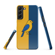 Foto di - Cover Resistente e Sottile Samsung - Compatibile con Ricarica Wireless - Giallo Blu-Smartphone-Biiply