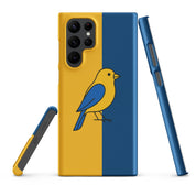 Foto di - Cover Resistente e Sottile Samsung - Compatibile con Ricarica Wireless - Giallo Blu-Smartphone-Biiply