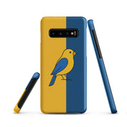 Foto di - Cover Resistente e Sottile Samsung - Compatibile con Ricarica Wireless - Giallo Blu-Smartphone-Biiply