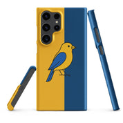 Foto di - Cover Resistente e Sottile Samsung - Compatibile con Ricarica Wireless - Giallo Blu-Smartphone-Biiply