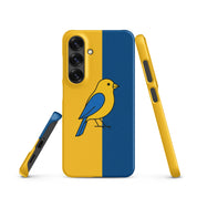 Foto di - Cover Resistente e Sottile Samsung - Compatibile con Ricarica Wireless - Giallo Blu-Smartphone-Biiply
