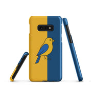 Foto di - Cover Resistente e Sottile Samsung - Compatibile con Ricarica Wireless - Giallo Blu-Smartphone-Biiply