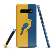 Foto di - Cover Resistente e Sottile Samsung - Compatibile con Ricarica Wireless - Giallo Blu-Smartphone-Biiply