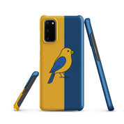Foto di - Cover Resistente e Sottile Samsung - Compatibile con Ricarica Wireless - Giallo Blu-Smartphone-Biiply