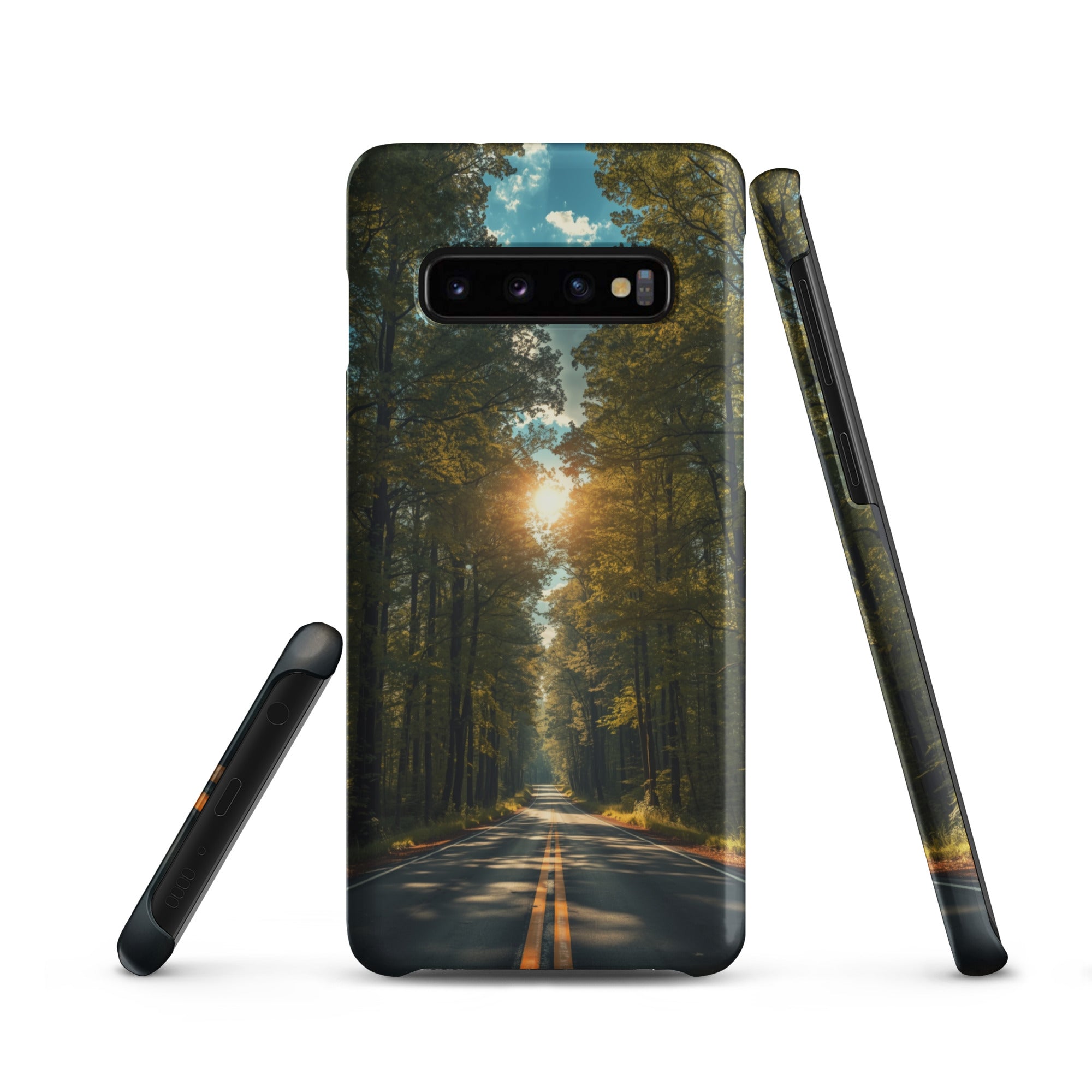 Foto di - Cover Resistente e Sottile Samsung - Compatibile con Ricarica Wireless - Green Road-Smartphone-Biiply