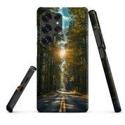 Foto di - Cover Resistente e Sottile Samsung - Compatibile con Ricarica Wireless - Green Road-Smartphone-Biiply