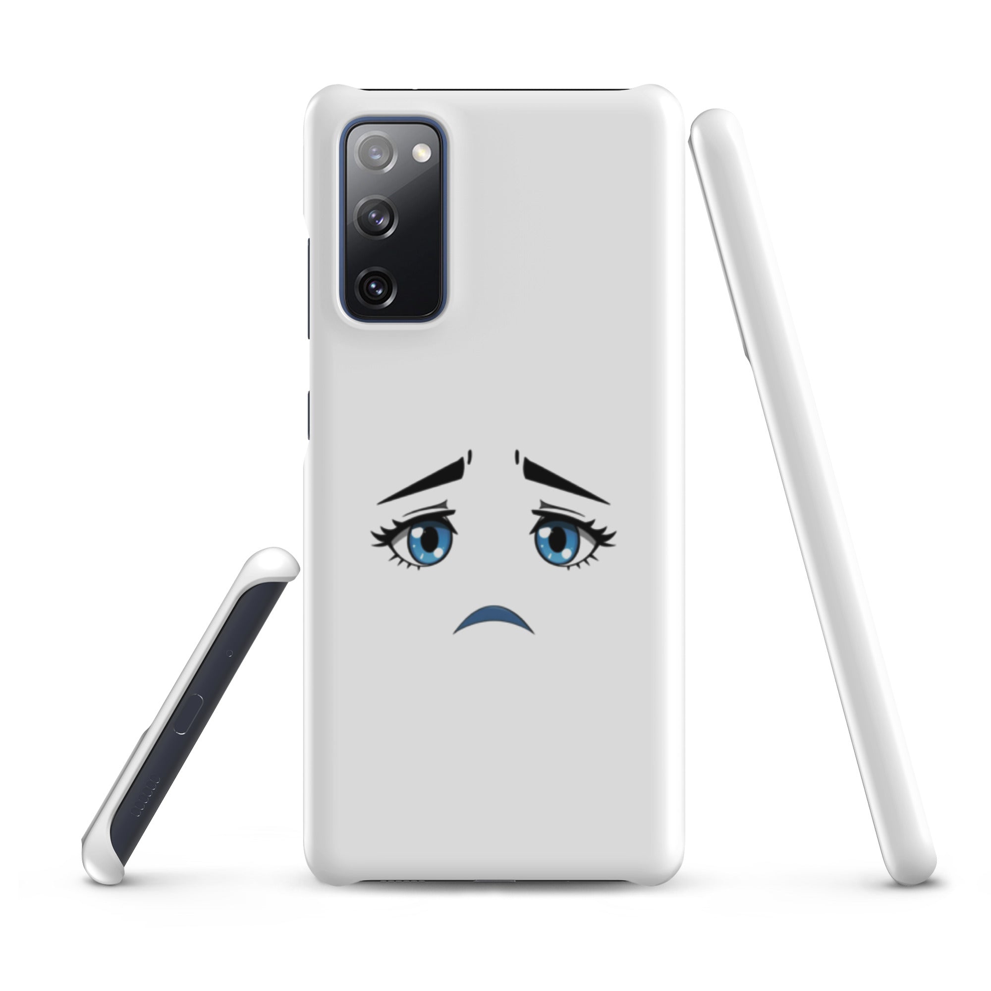 Foto di - Cover Resistente e Sottile Samsung - Compatibile con Ricarica Wireless - Occhi Tristi-Smartphone-Biiply