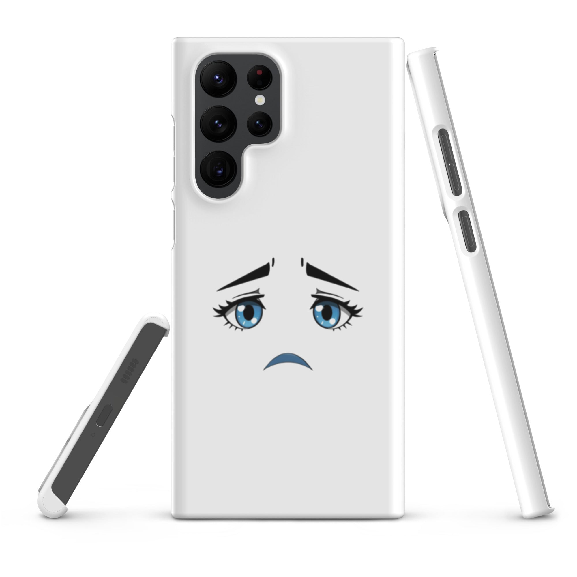 Foto di - Cover Resistente e Sottile Samsung - Compatibile con Ricarica Wireless - Occhi Tristi-Smartphone-Biiply