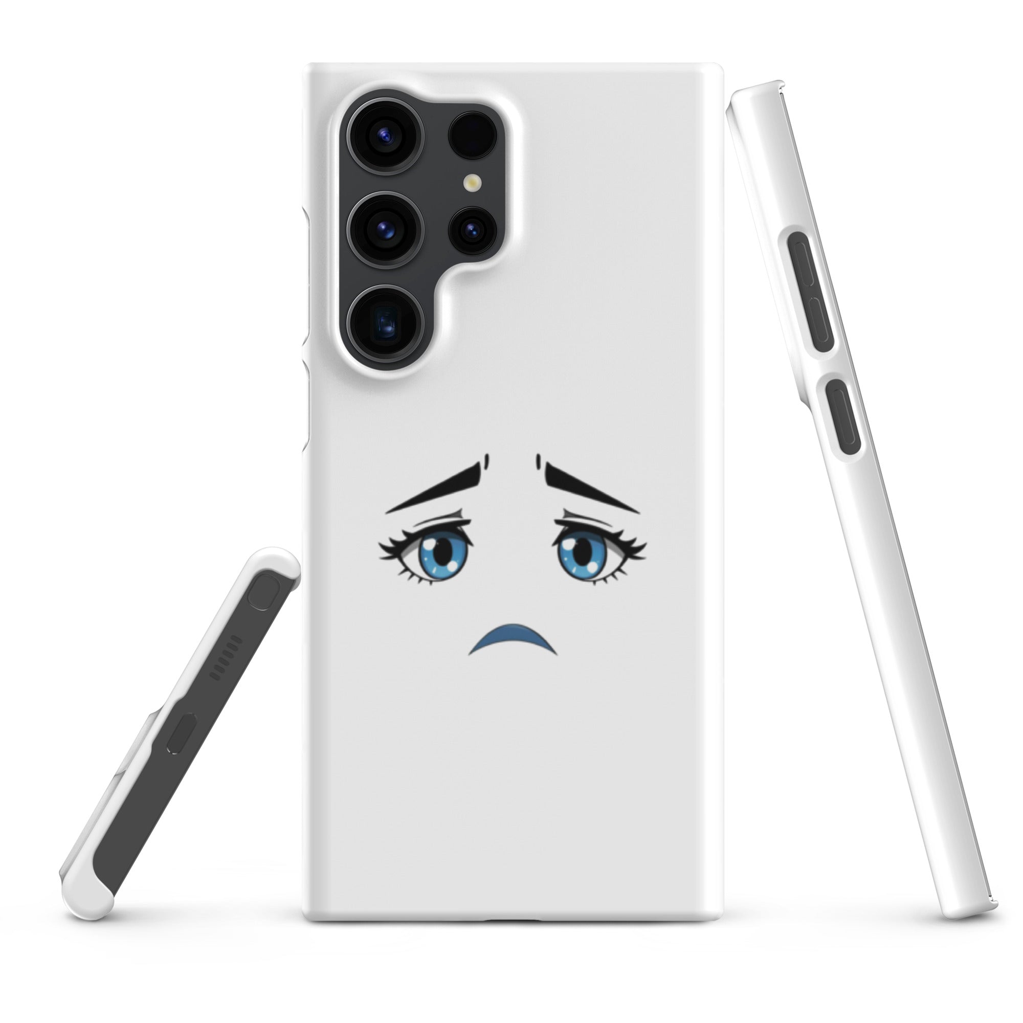 Foto di - Cover Resistente e Sottile Samsung - Compatibile con Ricarica Wireless - Occhi Tristi-Smartphone-Biiply
