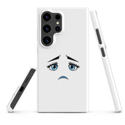 Foto di - Cover Resistente e Sottile Samsung - Compatibile con Ricarica Wireless - Occhi Tristi-Smartphone-Biiply