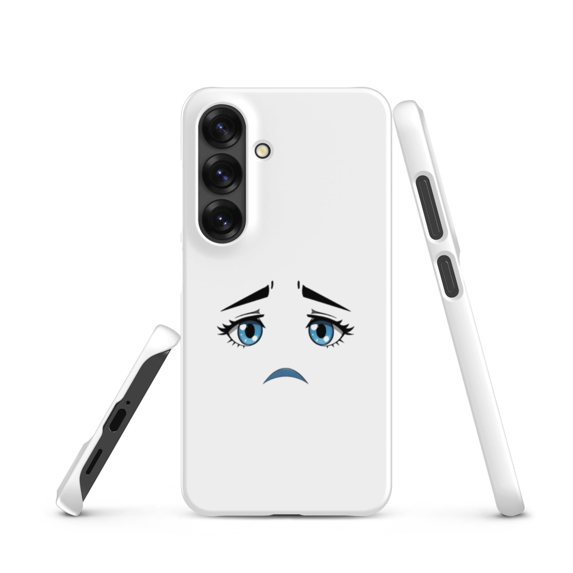 Foto di - Cover Resistente e Sottile Samsung - Compatibile con Ricarica Wireless - Occhi Tristi-Smartphone-Biiply