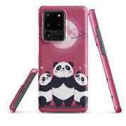 Foto di - Cover Resistente e Sottile Samsung - Compatibile con Ricarica Wireless - Panda Coccolosi-Smartphone-Biiply