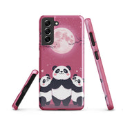 Foto di - Cover Resistente e Sottile Samsung - Compatibile con Ricarica Wireless - Panda Coccolosi-Smartphone-Biiply