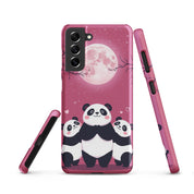 Foto di - Cover Resistente e Sottile Samsung - Compatibile con Ricarica Wireless - Panda Coccolosi-Smartphone-Biiply