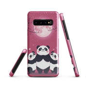 Foto di - Cover Resistente e Sottile Samsung - Compatibile con Ricarica Wireless - Panda Coccolosi-Smartphone-Biiply