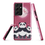 Foto di - Cover Resistente e Sottile Samsung - Compatibile con Ricarica Wireless - Panda Coccolosi-Smartphone-Biiply