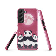 Foto di - Cover Resistente e Sottile Samsung - Compatibile con Ricarica Wireless - Panda Coccolosi-Smartphone-Biiply