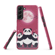 Foto di - Cover Resistente e Sottile Samsung - Compatibile con Ricarica Wireless - Panda Coccolosi-Smartphone-Biiply