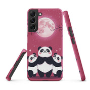 Foto di - Cover Resistente e Sottile Samsung - Compatibile con Ricarica Wireless - Panda Coccolosi-Smartphone-Biiply