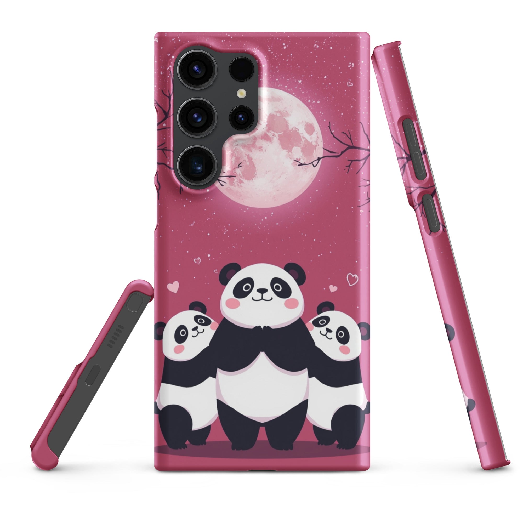 Foto di - Cover Resistente e Sottile Samsung - Compatibile con Ricarica Wireless - Panda Coccolosi-Smartphone-Biiply