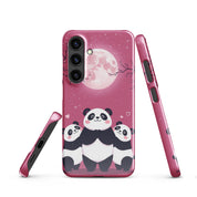 Foto di - Cover Resistente e Sottile Samsung - Compatibile con Ricarica Wireless - Panda Coccolosi-Smartphone-Biiply