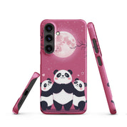 Foto di - Cover Resistente e Sottile Samsung - Compatibile con Ricarica Wireless - Panda Coccolosi-Smartphone-Biiply