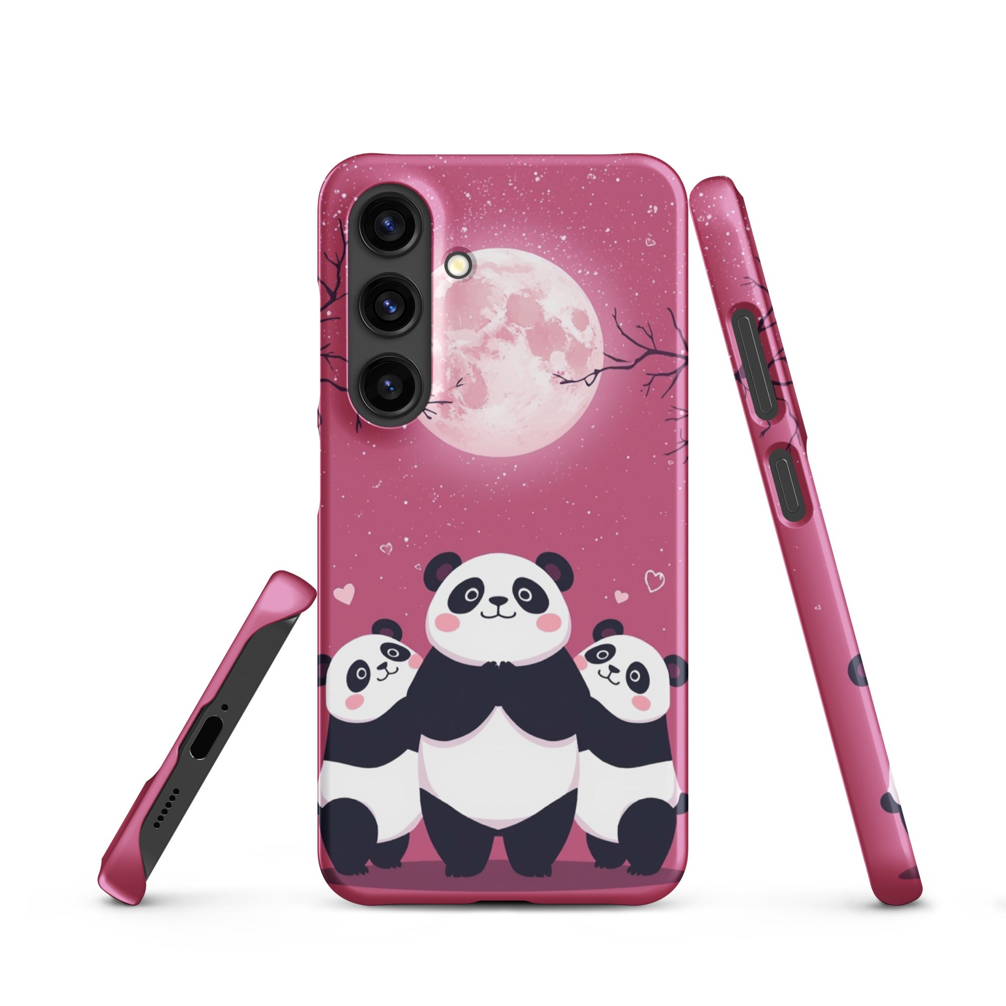Foto di - Cover Resistente e Sottile Samsung - Compatibile con Ricarica Wireless - Panda Coccolosi-Smartphone-Biiply