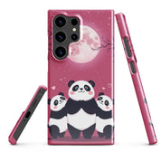 Foto di - Cover Resistente e Sottile Samsung - Compatibile con Ricarica Wireless - Panda Coccolosi-Smartphone-Biiply