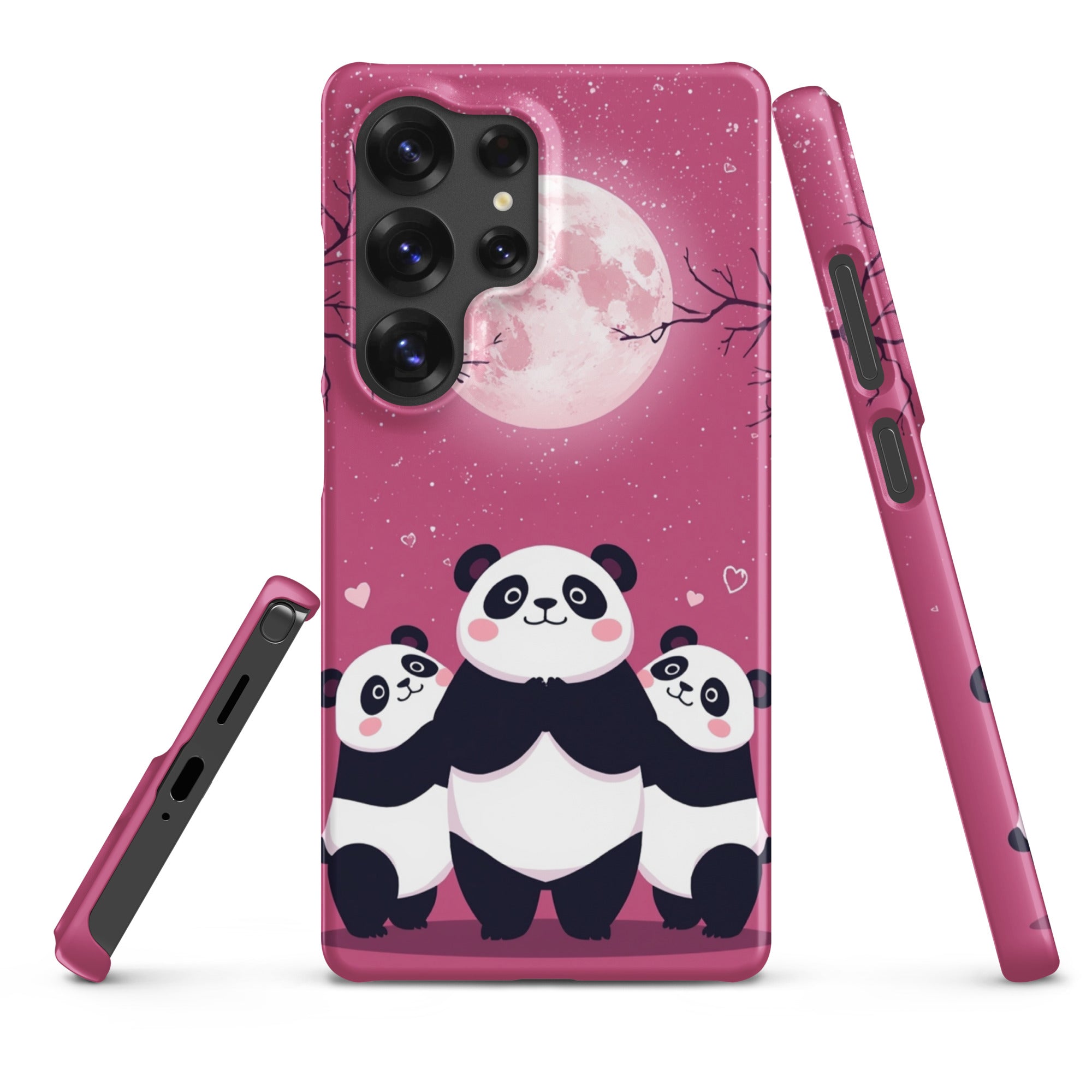 Foto di - Cover Resistente e Sottile Samsung - Compatibile con Ricarica Wireless - Panda Coccolosi-Smartphone-Biiply