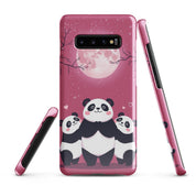 Foto di - Cover Resistente e Sottile Samsung - Compatibile con Ricarica Wireless - Panda Coccolosi-Smartphone-Biiply