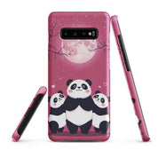 Foto di - Cover Resistente e Sottile Samsung - Compatibile con Ricarica Wireless - Panda Coccolosi-Smartphone-Biiply