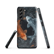 Foto di - Cover Resistente e Sottile Samsung - Compatibile con Ricarica Wireless - Pesci Ying e Yang-Smartphone-Biiply