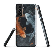 Foto di - Cover Resistente e Sottile Samsung - Compatibile con Ricarica Wireless - Pesci Ying e Yang-Smartphone-Biiply